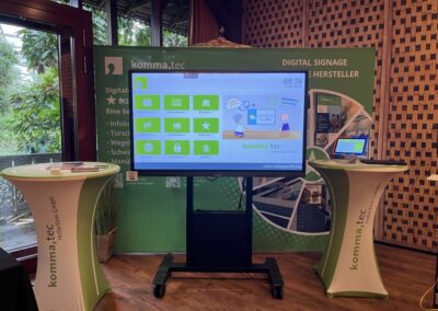 Digitales Schwarzes Brett auf dem Isimko Infotag 25