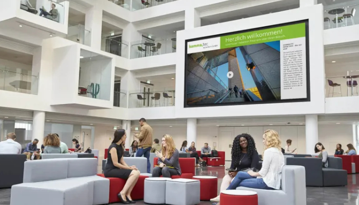 Empfangsmonitore begrüßen Ihre Mitarbeiter und Kunden und sorgen für einen guten ersten Eindruck