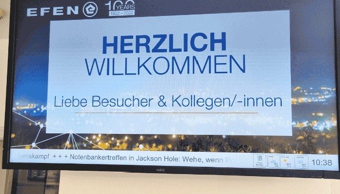 Erfolgreiche EFEN Referenz: Digital Signage Lösungen