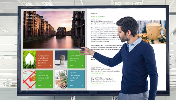 Mitarbeiter in den Informationsfluss proaktiv einbinden mit einem Digitalen Schwarzen Brett