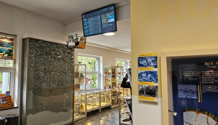 Digital Signage Lösung für Tropfsteinhöhlen Rübeland