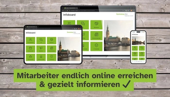 Informationen für alle – egal wo Ihre Mitarbeiter sind, mit Webtemplates!