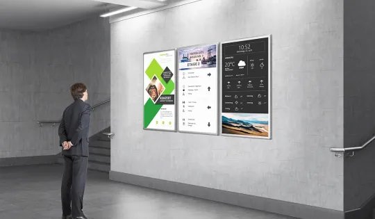 Ein Digitales Wegeleitsystem hilft Besuchern bei der Orientierung