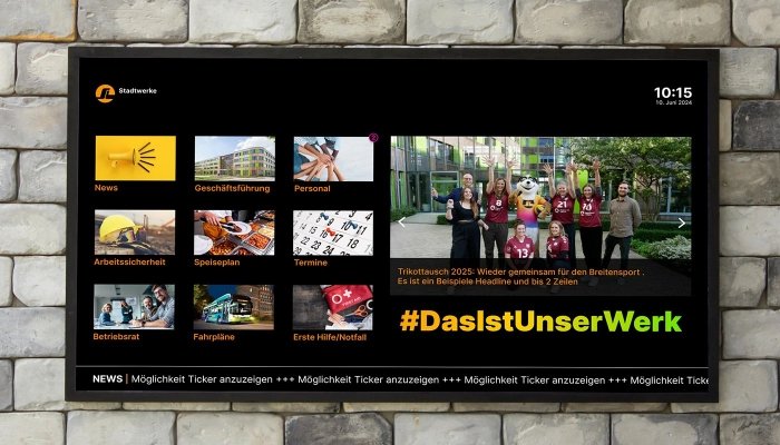 Infoscreen – Digitale Informationsdisplays für Unternehmen