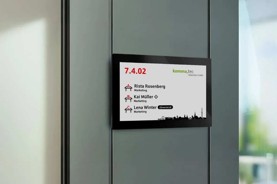 e Ink Raumschilder