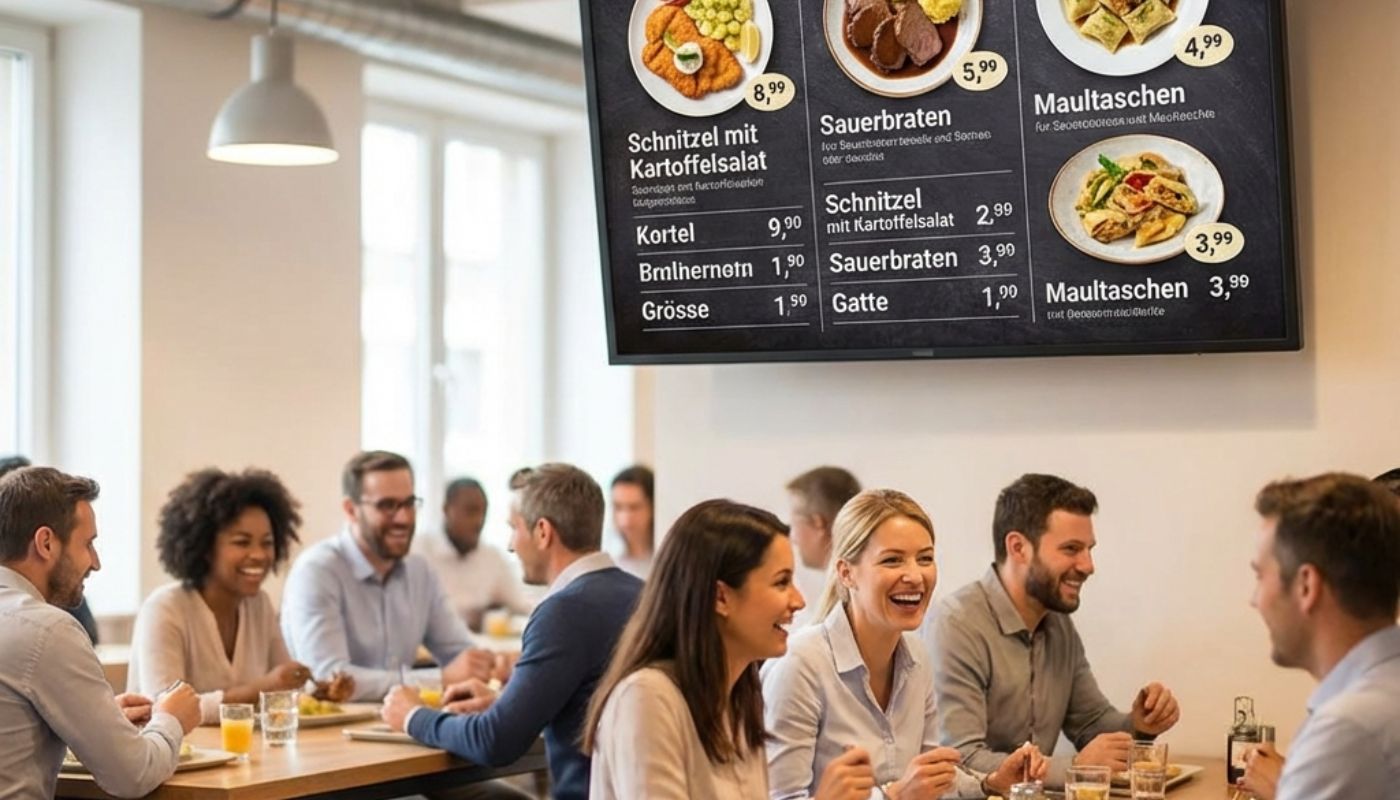 Digitale Menüboards Digitale Menüboards