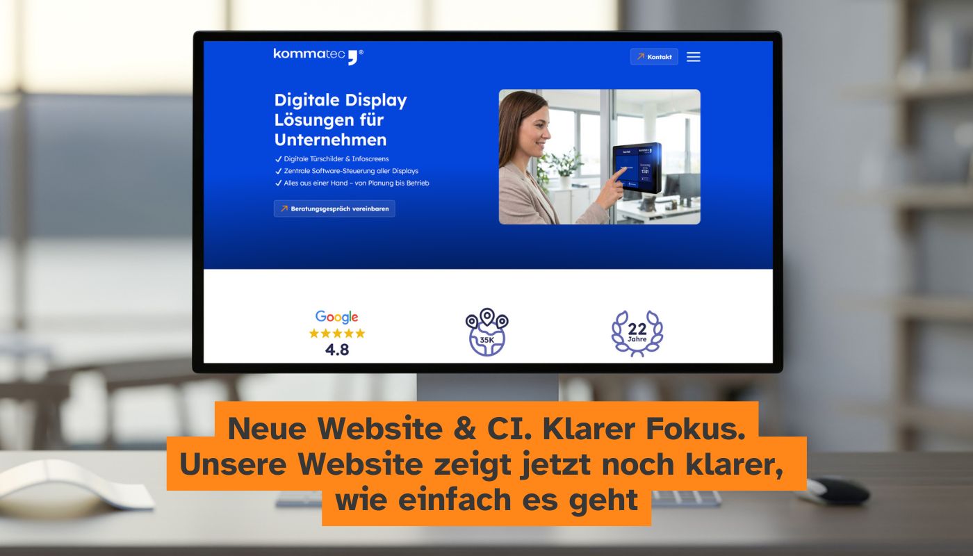 Neue Website & CI. Klarer Fokus. Unsere Website zeigt jetzt noch klarer, wie einfach es geht