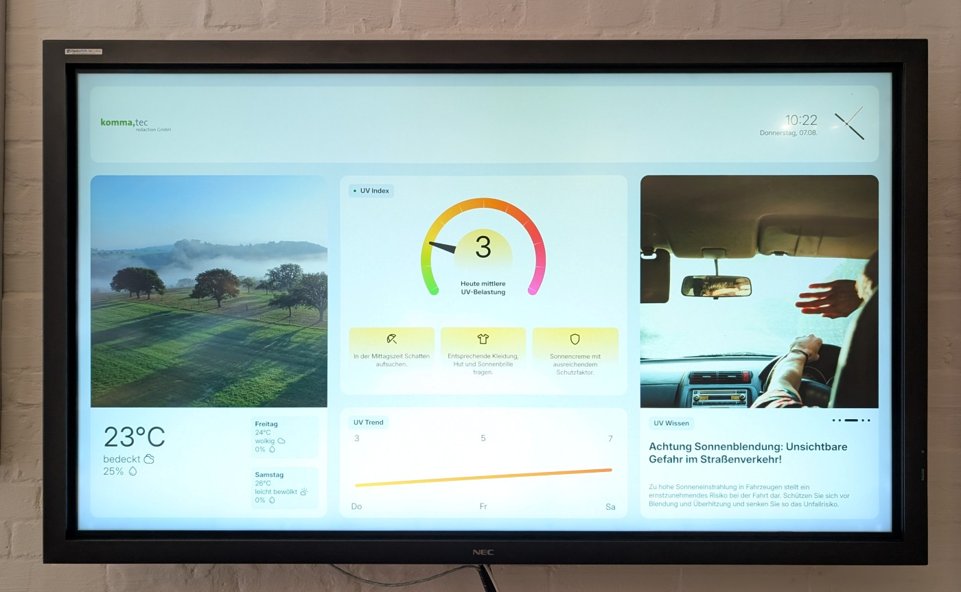 UV-Infoscreen