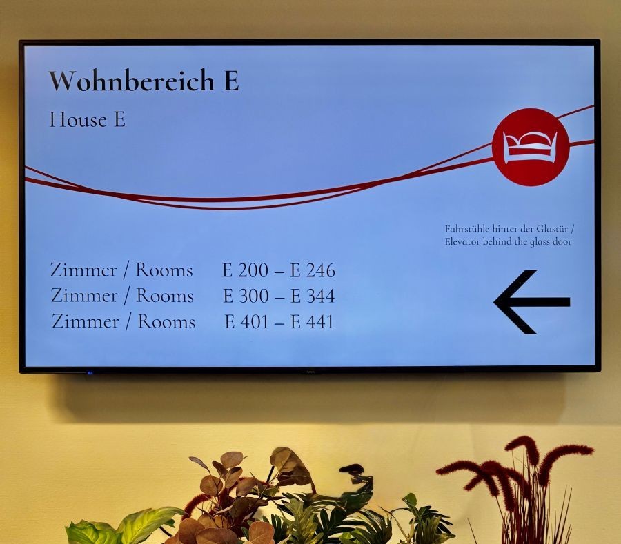 Digitaler Wegweiser im Kongresshotel Potsdam
