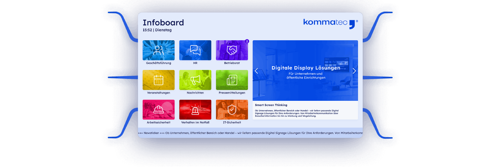 Digitales schwarzes Brett - Funktionsbeschreibung