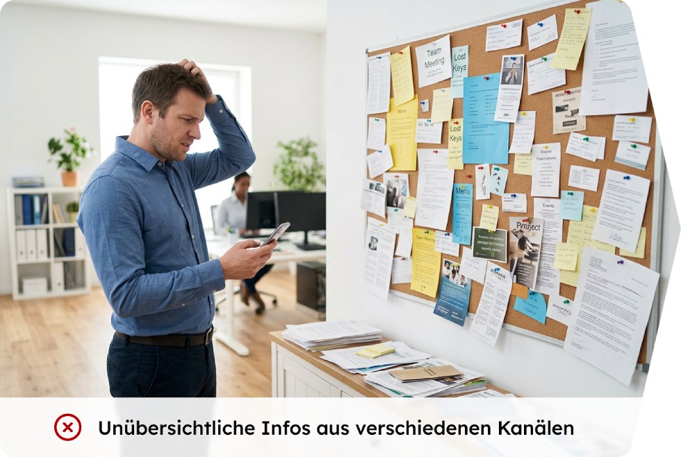 Digitales schwarzes Brett - Grafik Problemstellung 1