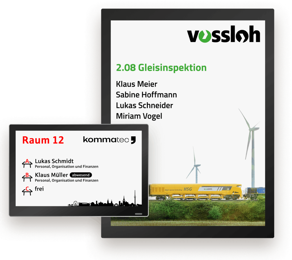 E-Paper Türschilder - Grafik E-Paper Türschilder