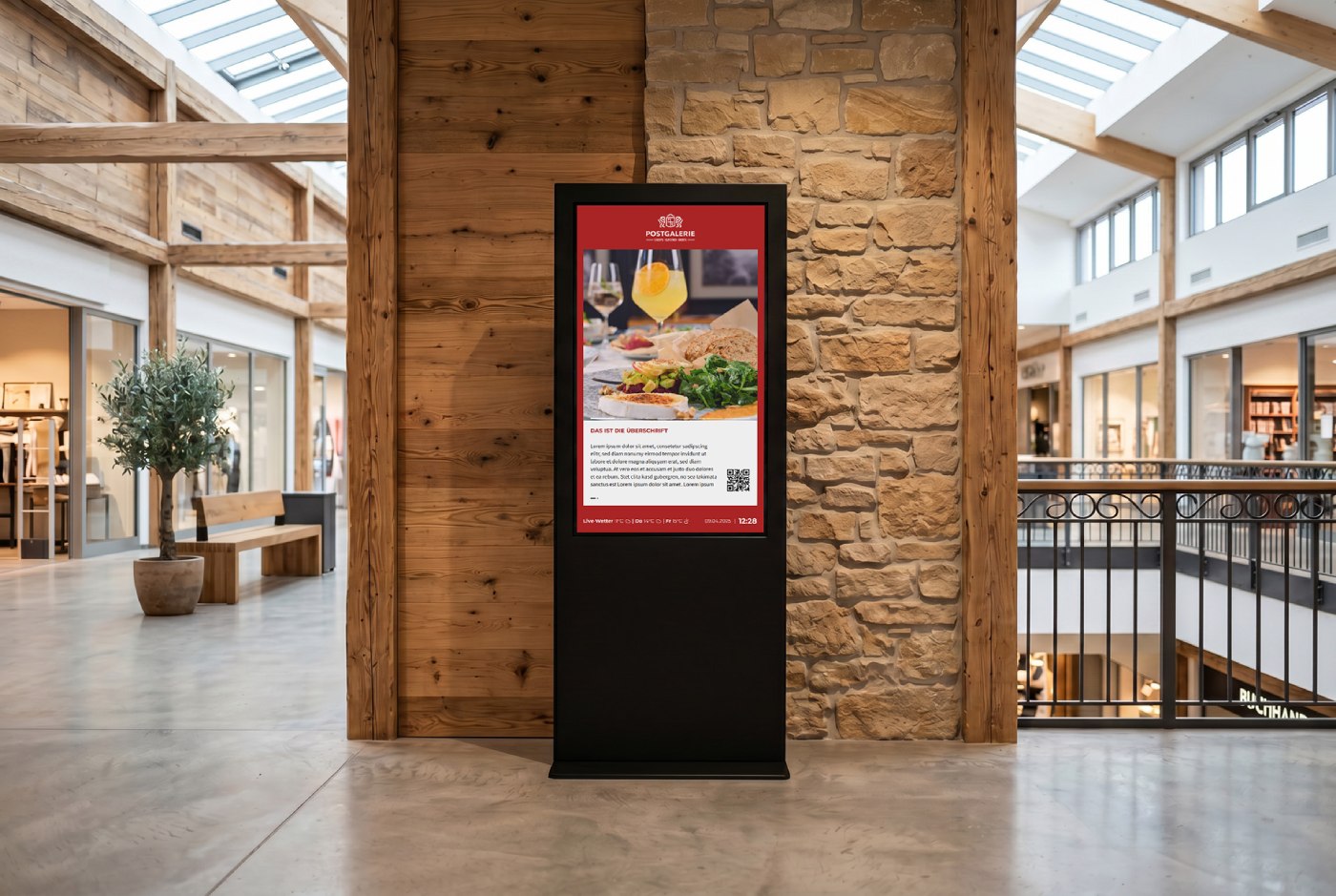 Point of Sale Displays - Slider Infotemplate Postgalerie Speyer Einkaufspassage