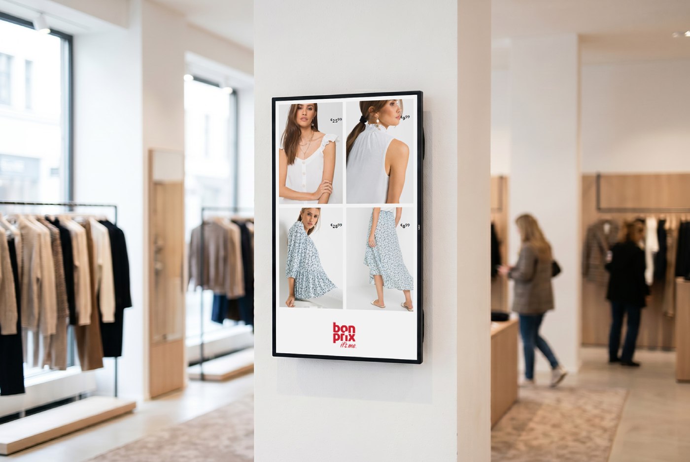 Point of Sale Displays - Slider POS Template Bon Prix Mode Geschaeft