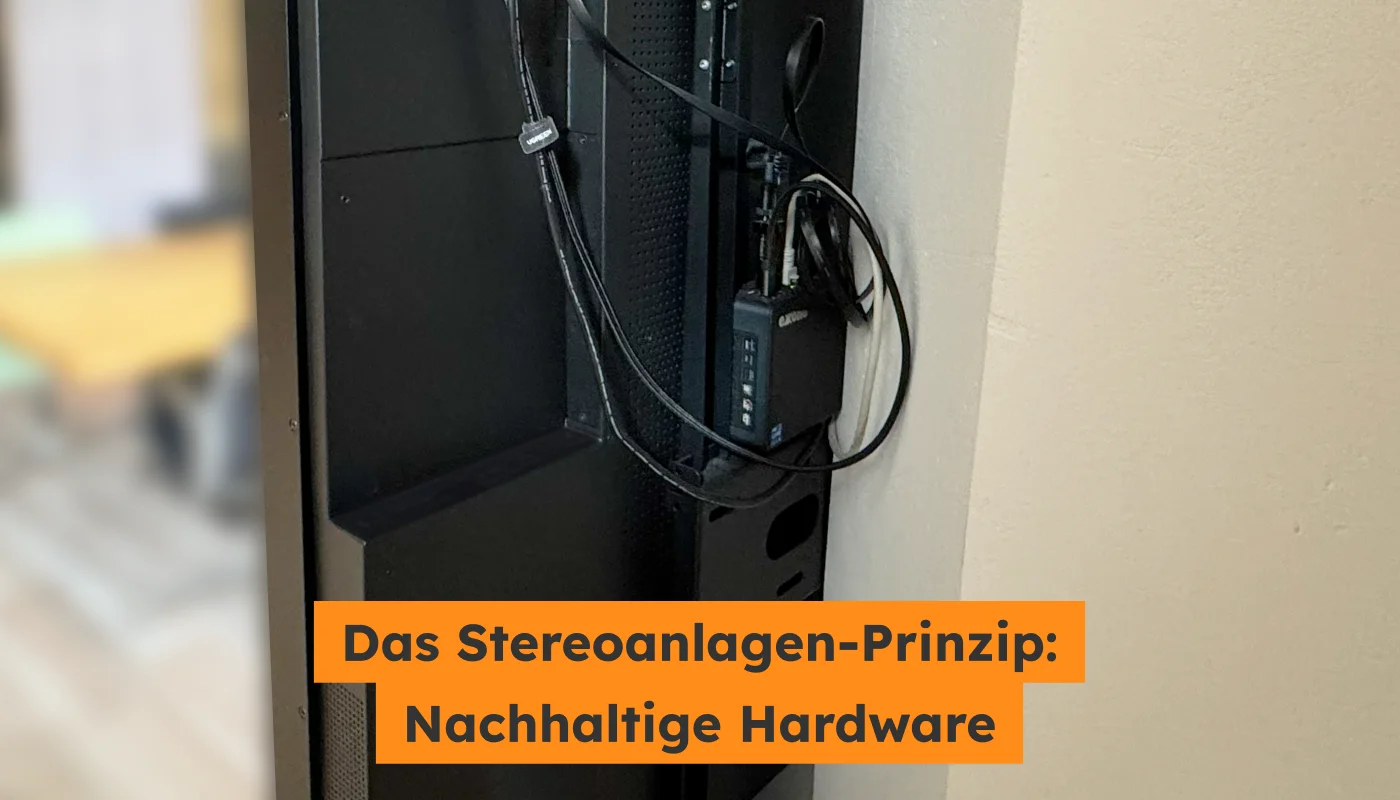 Die Rückseite eines Displays